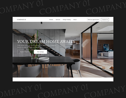 Company 01 - Real Estate Homepage