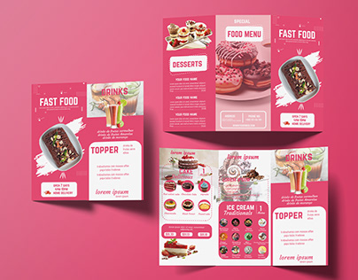 brochure menu card design