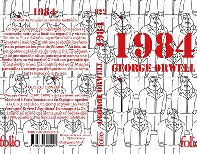 Couverture pour l'ouvrage 1984 de George Orwell