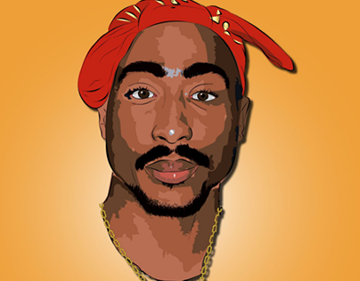 Tupac shakur vector art