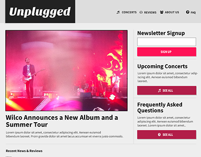 Responsive Website: Unplugged