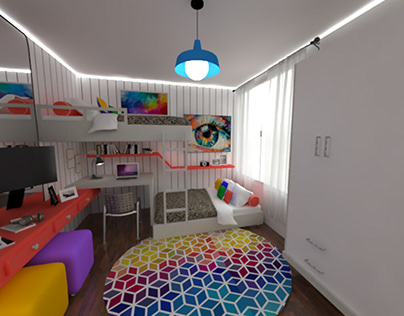 Two Sisters Bedroom Design