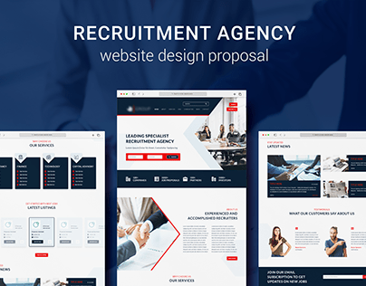 Recruitment agency - Website design