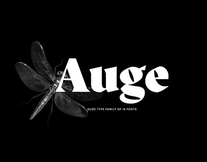Free Auge Font Family, type design