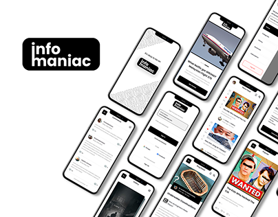 Blog app design - InfoManiac
