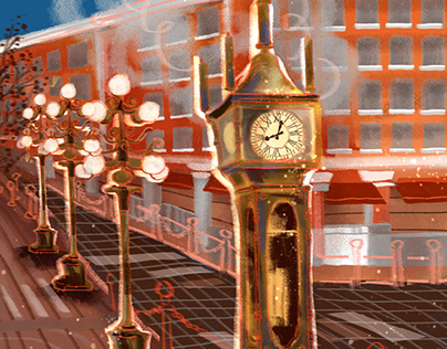 Canada scenery- Gastown steam clock