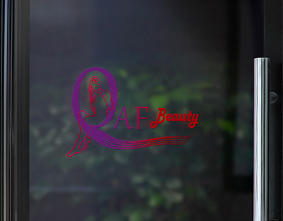 logo design for QAF beauty center