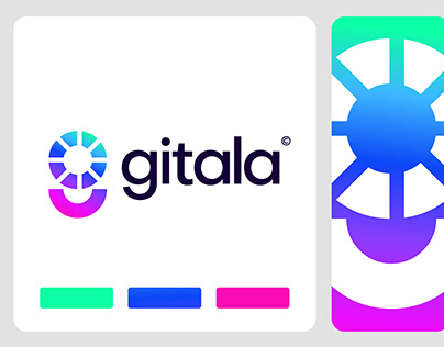 Logo brand identity visual design for Gitala, branding