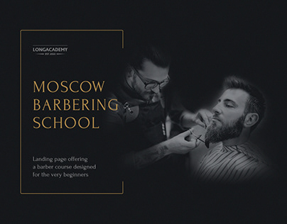 Landing page for Barber School