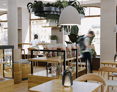 Tea Shop Interior Design