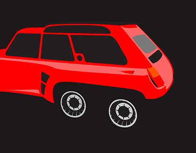 AirPods case - Renault 5 Turbo — Illustrator Maker - Automotive Artist