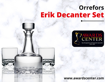 Orrefors Erik Decanter Set | Awards Center