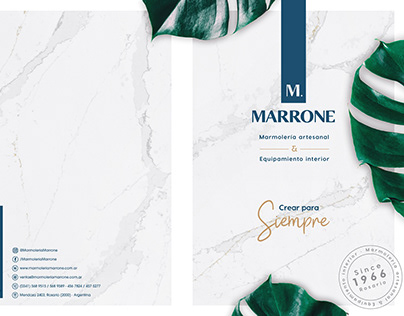 Marmoleria Marrone · Brochuere institucional