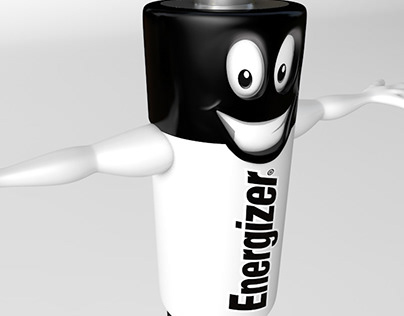 3D modeling of the energizer character