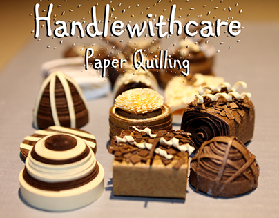 Sweet quilled chocolates