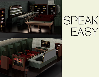 Interior design materials for Speak Easy