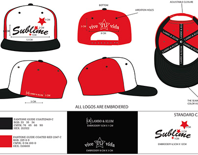 Diseño de gorras para Marca Lambo & Klum