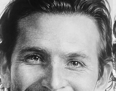 Bradley Cooper. paper, pencil 50x70cm