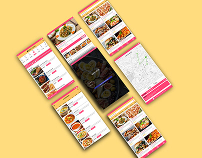 Online Food Ordering Mobile App Design..