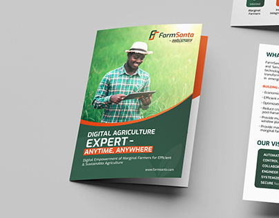 Tri-fold Brochure Design for FarmSanta by NutriSource