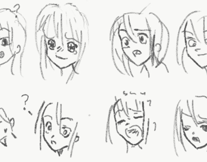 Variety of facial expressions