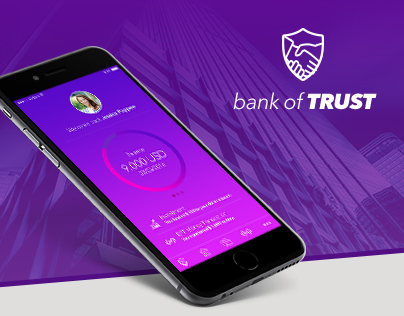 Bank of TRUST - iPhone & iPad App Concept