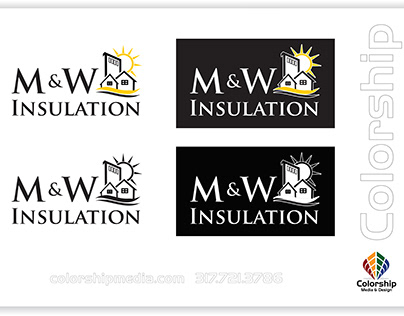 Logo and Collateral Pieces for M&W Insulation