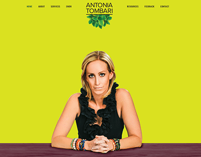 Website Design for Antonia Tombari www.tonitombari.com