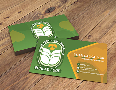 Eunlad Agriculture Cooperative Calling Card Mokup