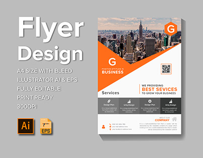 corporate business flyer template a4 size