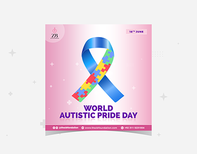 world autistic pride day social media post