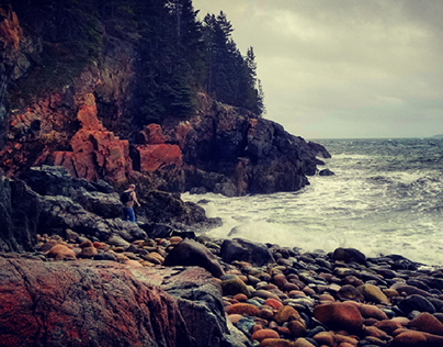rocky beach Maine