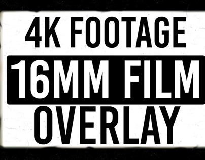 16mm Film Textured Overlays (4K)