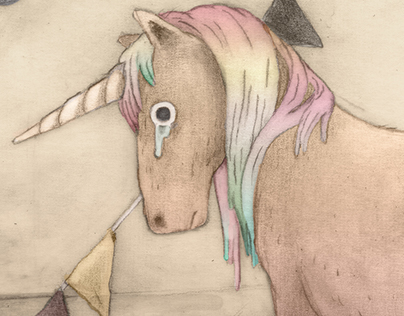 Sad horse (the unicorn) 