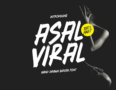 FREE BRUSH FONT | ASAL VIRAL