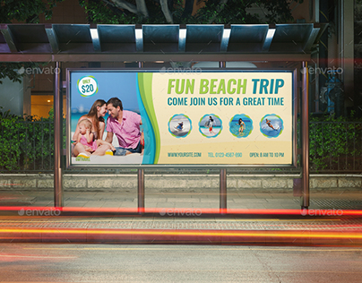 Tour and Travel Billboard Template Vol.2