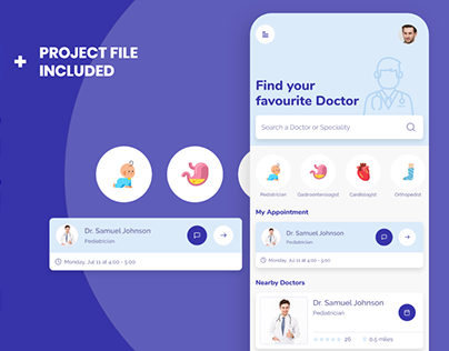 Medical App UI Design Concept