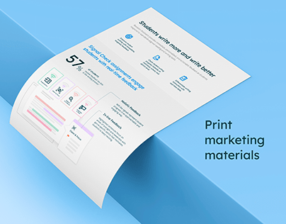 Product marketing brochure and datasheet print assets