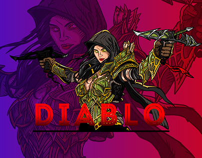 Diablo Demon hunter (Valla) Art