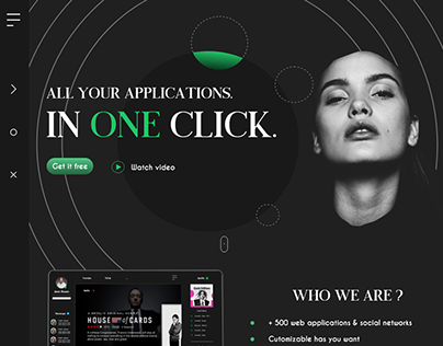 ONE CLICK - WEBDESIGN FOR APPLICATION