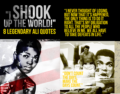 "I shook the world" - 8 Legendary Ali Quotes