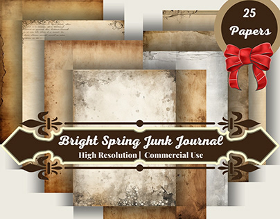 Bright Spring Junk Journal Kit Ephemera