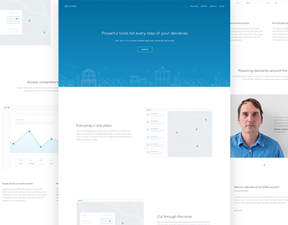 Onfleet / Landing page,product design