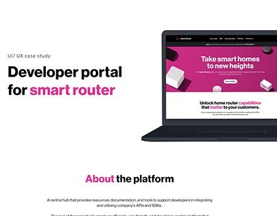 Developer portal for smart routers