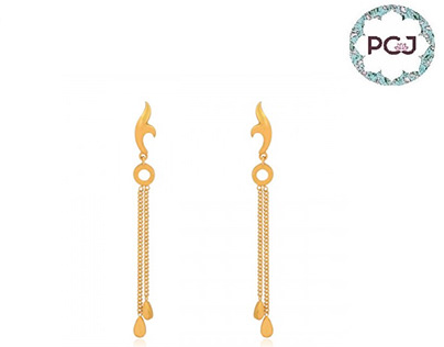 Fancy Devarupa Gold Earrings By PC Jeweller