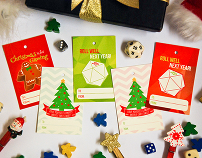 Boardgame-Themed Gift Tags