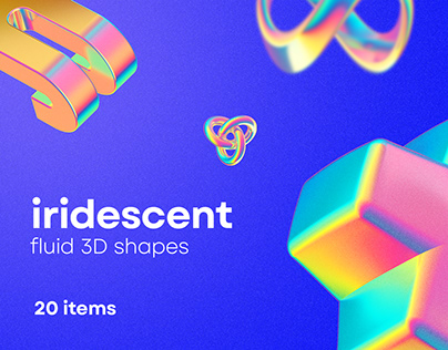 Iridescent 3D Shapes Collections