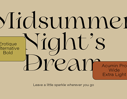Midsummer Night's Dream Motion Components