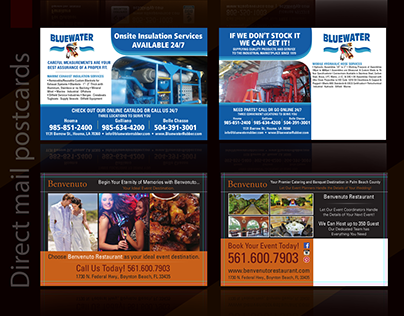 Direct mail postcards