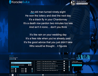 Karaoke Suite Interface